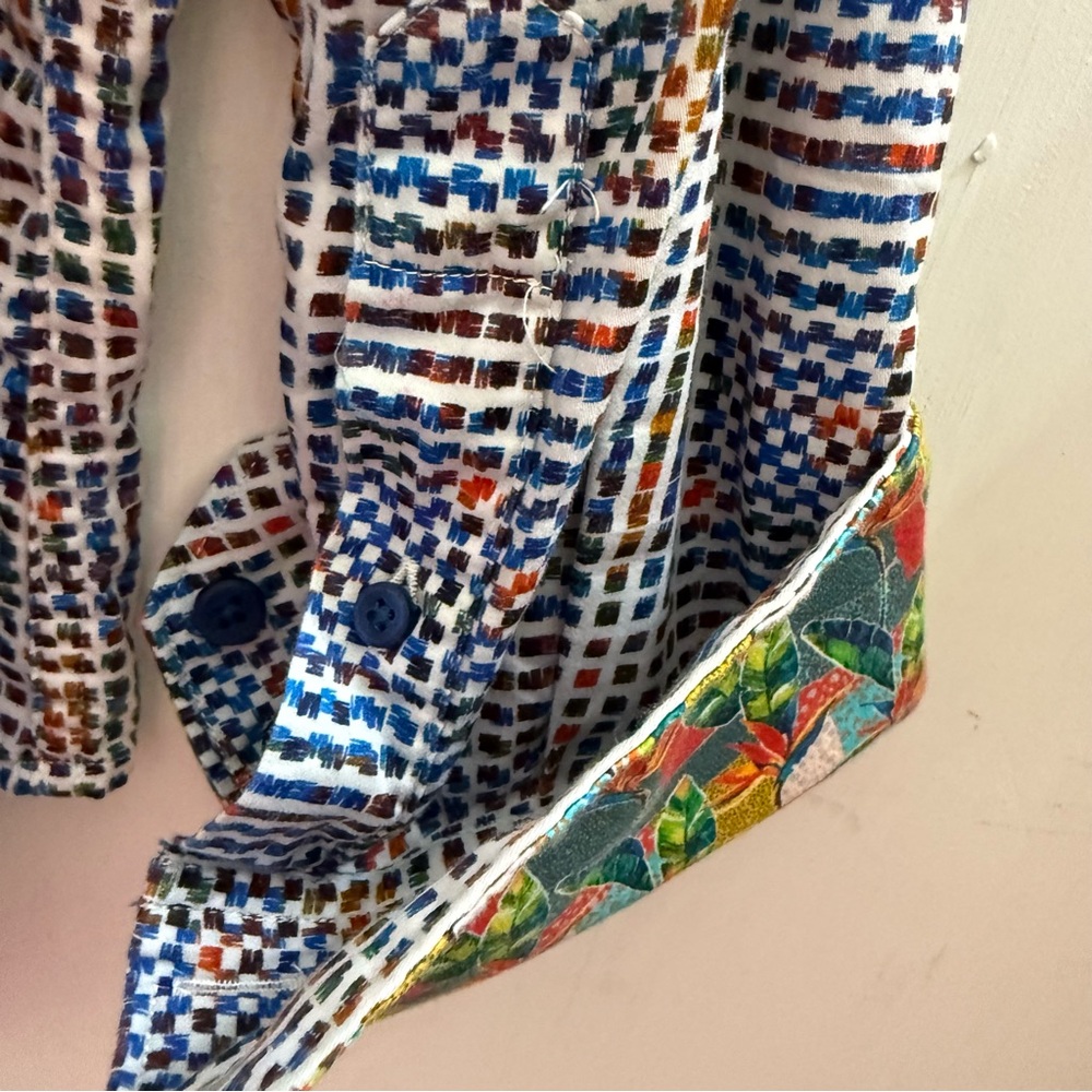 Mens ROBERT GRAHAM Multicolored Button-Up Shirt • XL Excellent Condition - Picture 10 of 12